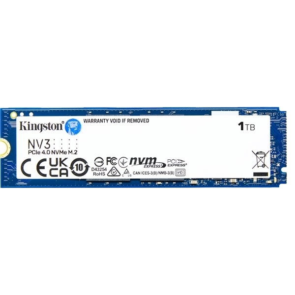 1TB Kingston NV3 M.2-2280 PCIe 4.0 x4 NVMe SSD - SNV3S/1000G | CCL